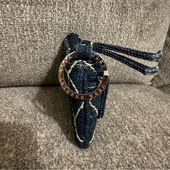 Vera Bradley Denim Coin Purse Keychain - Picture 3 of 6
